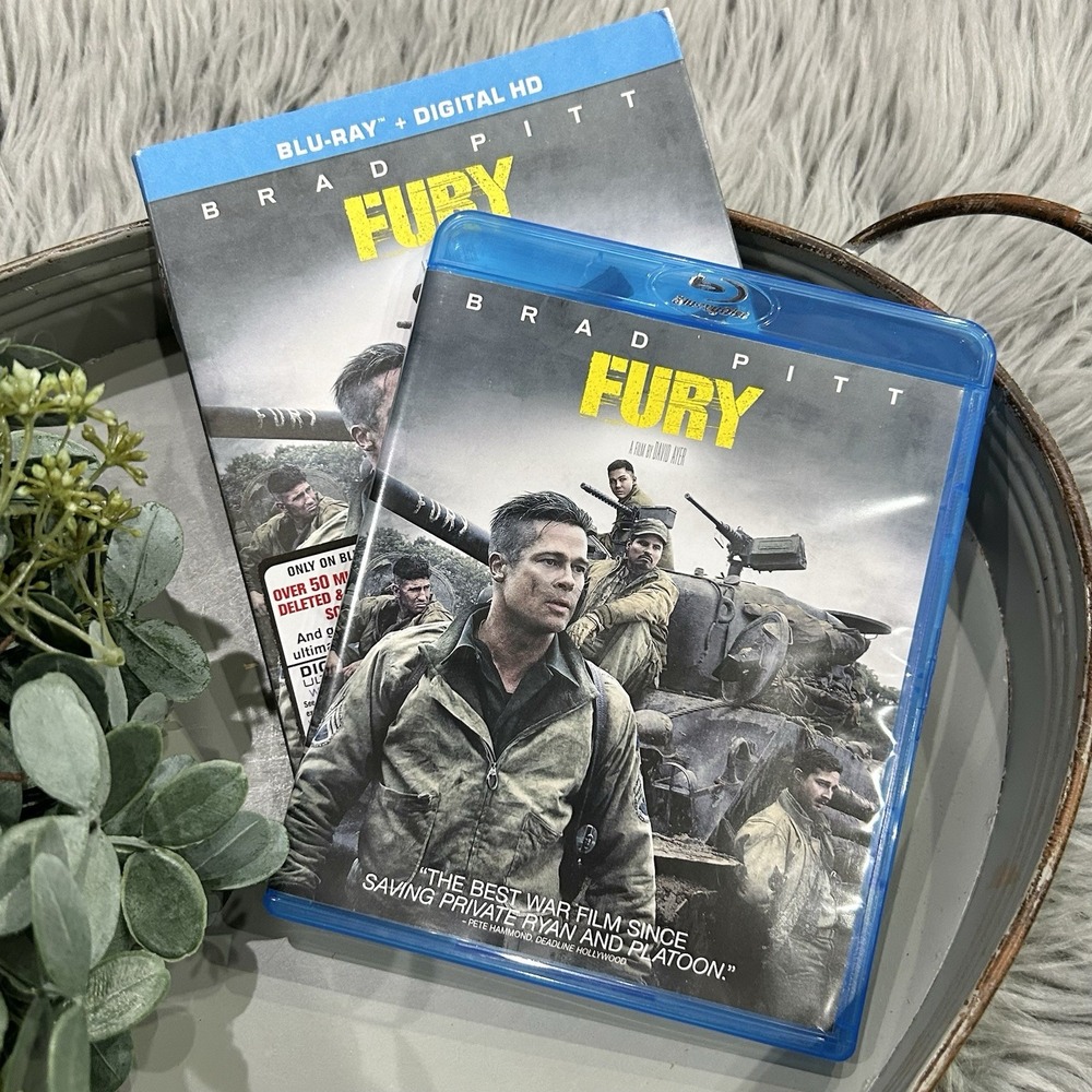 Fury [Blu-ray] Brad Pitt 2015